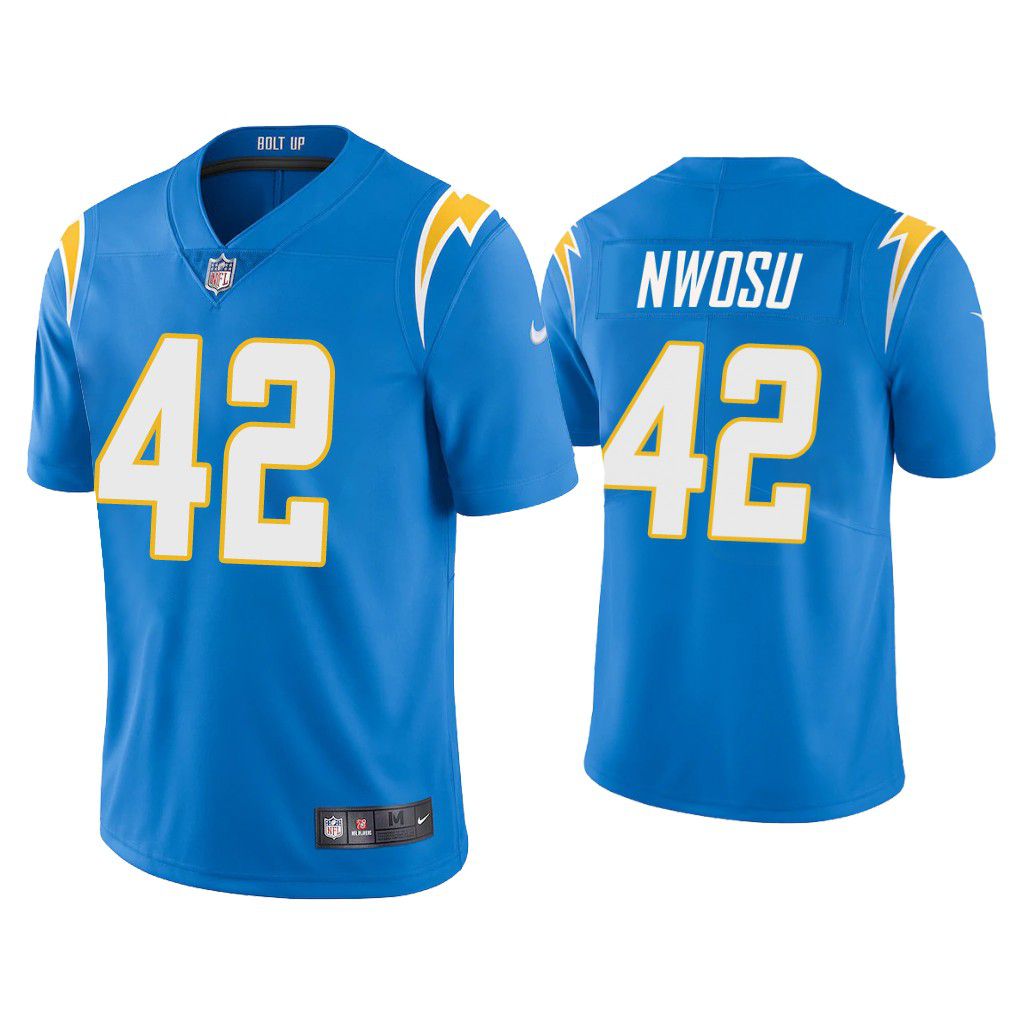 Men Los Angeles Chargers #42 Uchenna Nwosu Nike Powder Blue Limited NFL Jersey->los angeles chargers->NFL Jersey